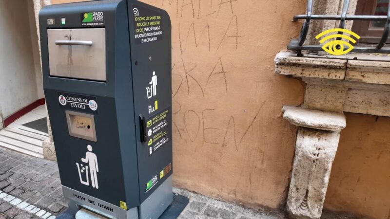 Tivoli, arrivano i cestini intelligenti: parte la sperimentazione Asa Spa