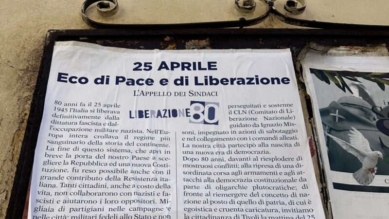 L’appello degli ex Sindaci per gli 80 anni della Liberazione