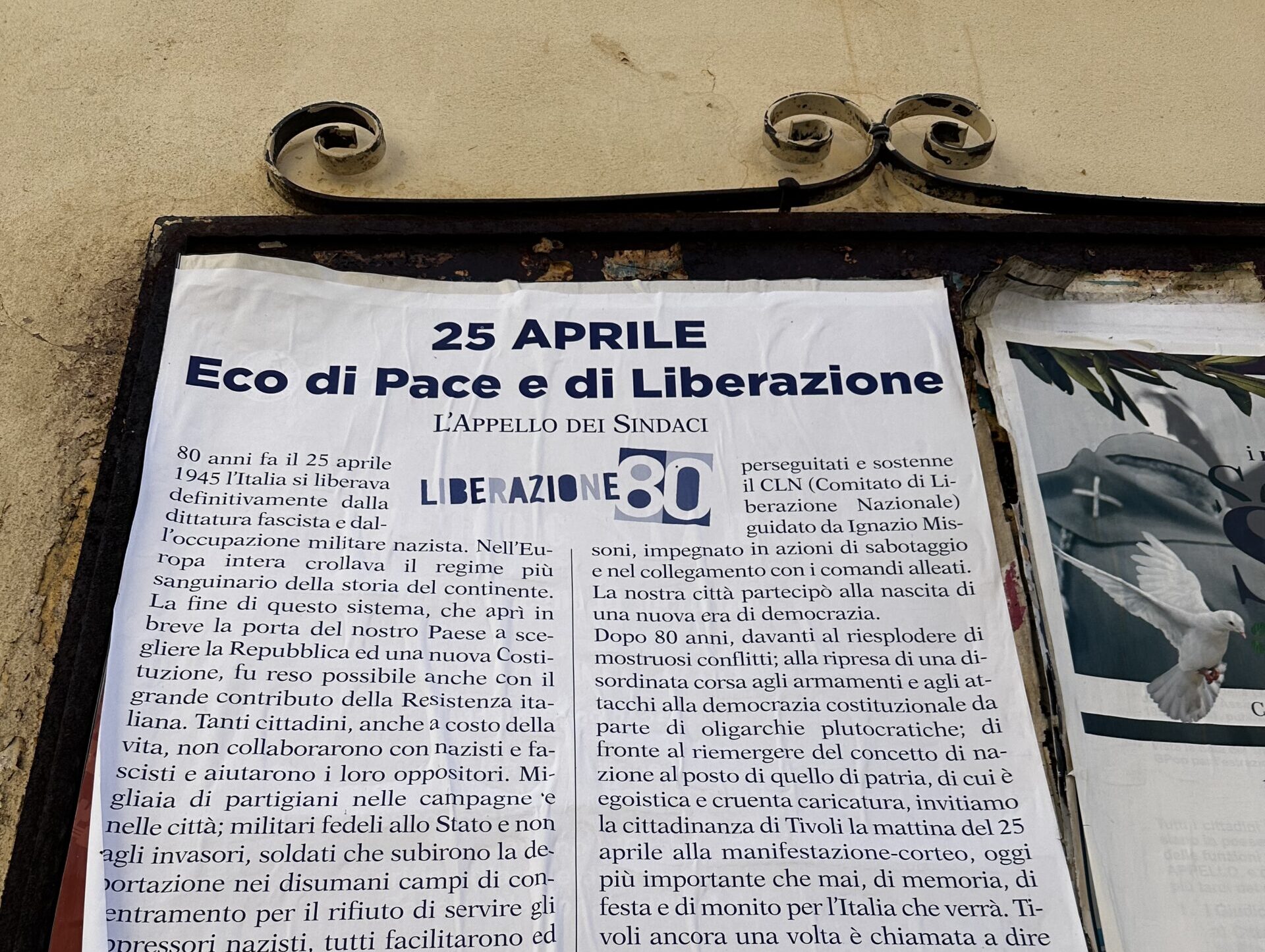 L’appello degli ex Sindaci per gli 80 anni della Liberazione