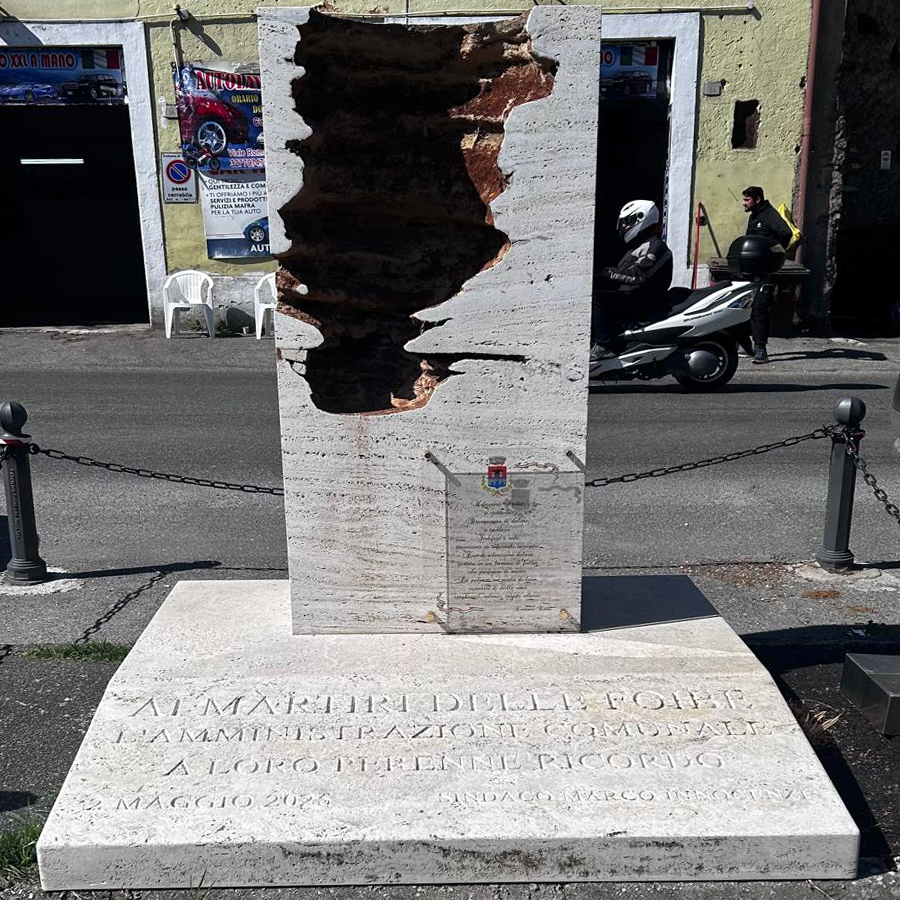 TIVOLI, IL MONUMENTO AI MARTIRI DELLE FOIBE