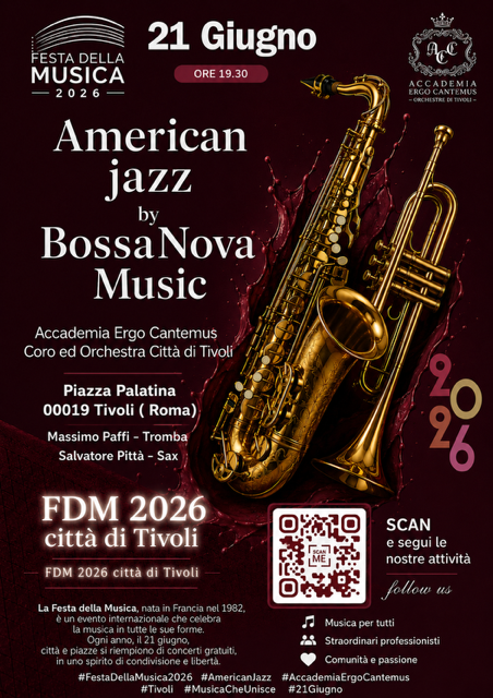 La Festa della Musica approda a Tivoli: due appuntamenti con l’Accademia Ergo Cantemus