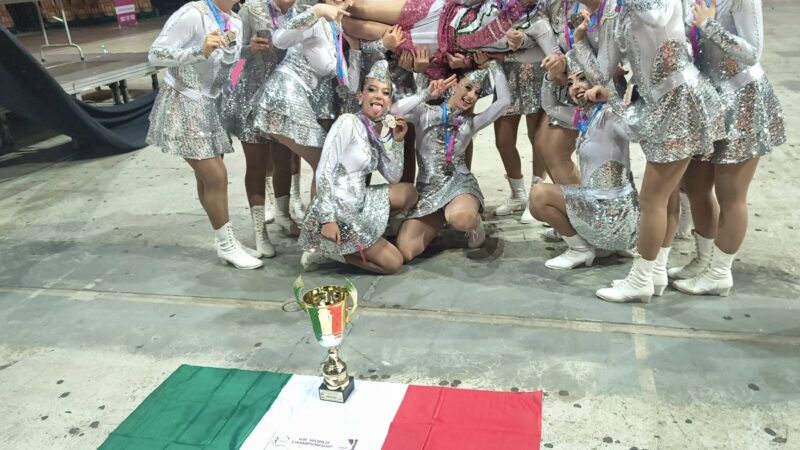 Le Majorettes Medullia di Sant’Angelo Romano sono vicecampionesse mondiali