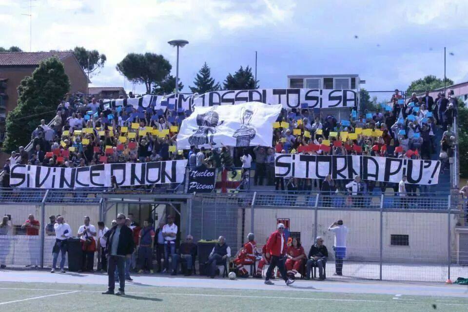 I tifosi del Guidonia in trasferta al "Cecconi" di Monterotondo