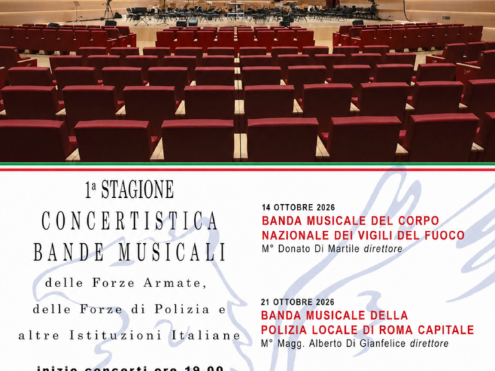 L’Accademia Ergo Cantemus di Tivoli al concerto per il centenario della Banda musicale della Guardia di Finanza