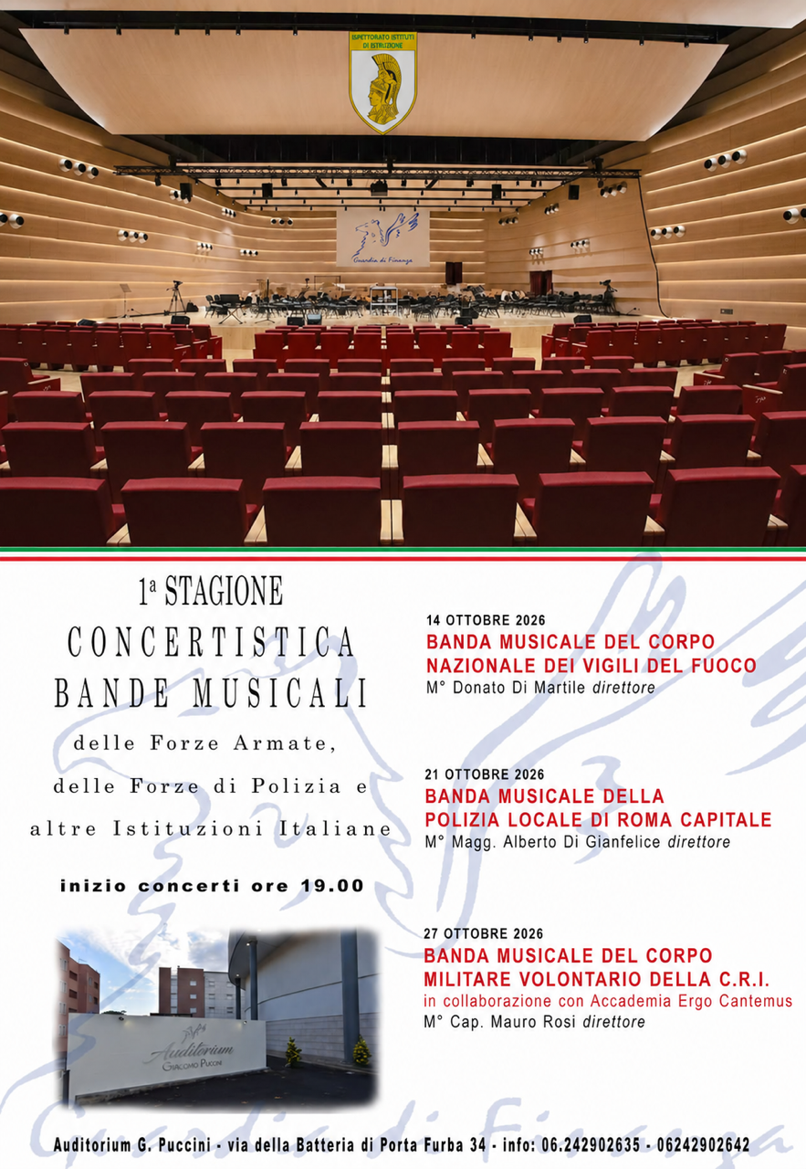 La Banda musicale della Guardia di Finanza celebra il suo Centenario