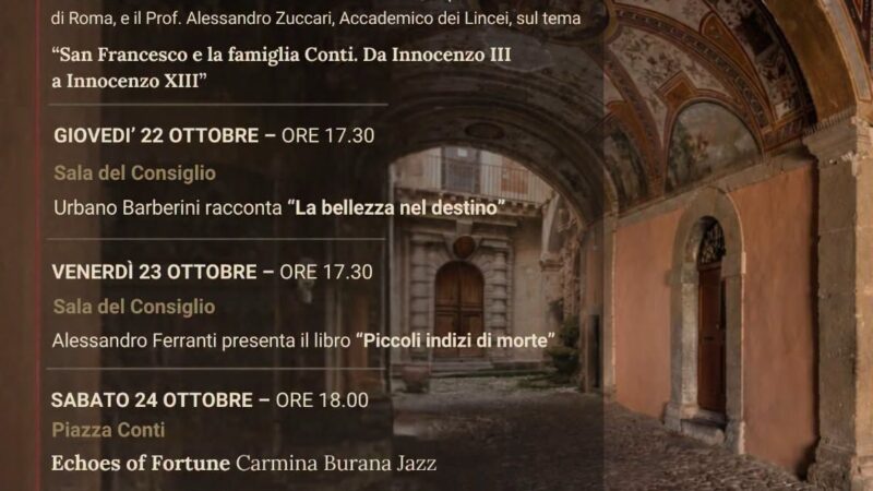 Poli, tornano le Giornate della Cultura: una settimana tra arte, libri e musica
