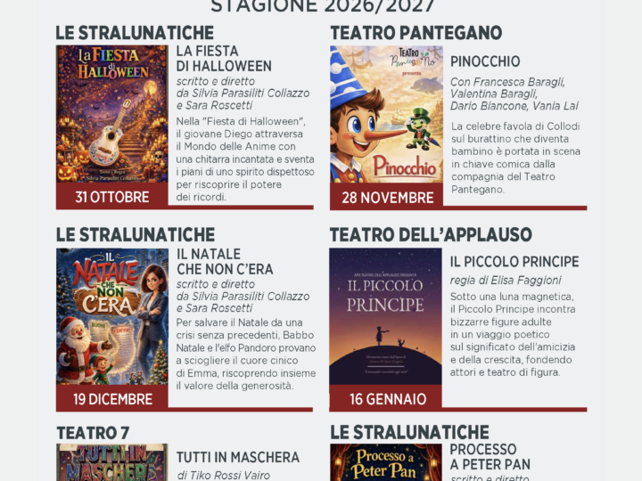 Guidonia, al Teatro Imperiale una stagione dedicata ai bambini e alle famiglie