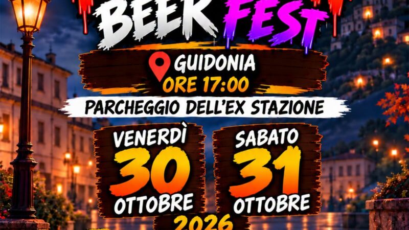 Halloween Beer Fest a Guidonia: due giorni tra street food, giochi e musica. Come cambia la viabilità