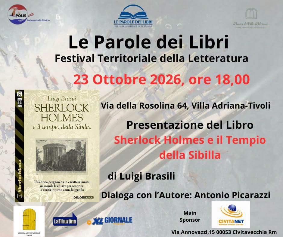 Villa Adriana, presentazione del volume “Sherlock Holmes e il tempio della Sibilla”